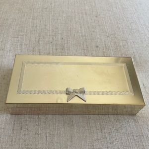 kate spade ♠️ Gold Bow Jewelry Box